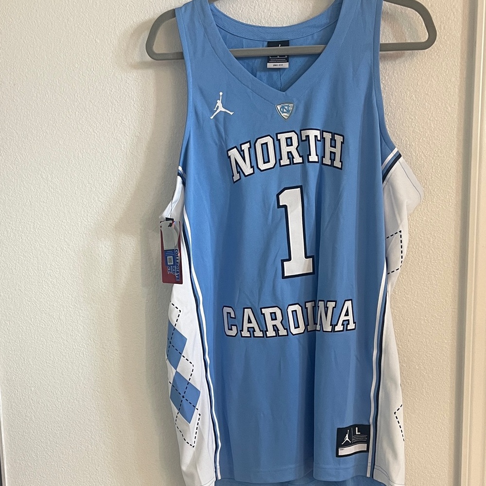 Authentic UNC Basektball Light Blue and White Jersey NWT